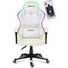 Fotel HUZARO Force 4.4 RGB Biały Podświetlenie RGB Tak