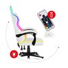 Fotel HUZARO Force 4.4 RGB Biały Poduszka lędźwiowa Tak