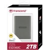 Dysk TRANSCEND ESD360C 2TB SSD Maksymalna prędkość odczytu [Mb/s] 2000