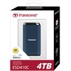 Dysk TRANSCEND ESD410C 4TB SSD Maksymalna prędkość odczytu [Mb/s] 2000