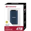 Dysk TRANSCEND ESD410C 4TB SSD Maksymalna prędkość odczytu [MB/s] 2000