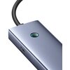 Hub BASEUS UltraJoy Series Lite 1.5 m USB 3.2 Gen. 1, Pasywny Szary Liczba portów wyjściowych [szt.] 5