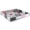 Mata piankowa MILLY MALLY Puzzle Jolly 148 x 148 x 1.2 cm (36 elementów) Różowo-szary Płeć Dziewczynka