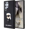 Etui KARL LAGERFELD Rubber Ikonik 3D do Samsung Galaxy S24 Ultra Czarny