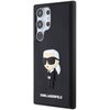 Etui KARL LAGERFELD Rubber Ikonik 3D do Samsung Galaxy S24 Ultra Czarny Dominujący kolor Czarny