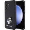 Etui KARL LAGERFELD Saffiano Karl&Choupette Metal Pin do Samsung Galaxy S24 Czarny