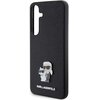 Etui KARL LAGERFELD Saffiano Karl&Choupette Metal Pin do Samsung Galaxy S24+ Czarny Dominujący kolor Czarny