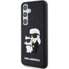 Etui KARL LAGERFELD Rubber Karl&Choupette 3D do Samsung Galaxy S24 Czarny Dominujący kolor Czarny