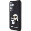 Etui KARL LAGERFELD Rubber Karl&Choupette 3D do Samsung Galaxy S24+ Czarny Dominujący kolor Czarny