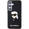 Etui KARL LAGERFELD Rubber Ikonik 3D do Samsung Galaxy S24+ Czarny Seria telefonu Galaxy S