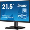 Monitor IIYAMA ProLite XU2292HSU-B6 21.5" 1920x1080px IPS 100Hz 0.4 ms [MPRT] Częstotliwość odświeżania obrazu [Hz] 100