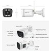 Kamera FOSCAM V5P Kamera 5 Mpix, 3072 x 1728 px, Przetwornik CMOS, Jasność obiektywu f/2.1, Ogniskowa 4 mm, Stałoogniskowy