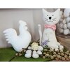 Kot wielkanocny SASKA GARDEN 1052915 Biały 28 cm Gwarancja 24 miesiące