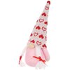 Skrzat wielkanocny SASKA GARDEN Gnom Walentynkowa dziewczynka Różowy 20 cm Wyposażenie 1 x skrzat dekoracyjny