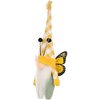 Skrzat wielkanocny SASKA GARDEN Gnom Motyl Żółty 25 cm Wyposażenie 1 x skrzat dekoracyjny