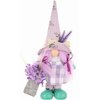Skrzat wielkanocny SASKA GARDEN Gnom z lawendą Girl Fioletowy 25 cm