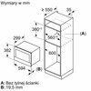 Kuchnia mikrofalowa SIEMENS BF722L1B1 Wymiary (GxSxW) [cm] 31.8 x 59.4 x 38.2