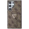 Etui GUESS Grip Stand 4G Triangle Strass do Samsung Galaxy S24 Ultra Brązowy Seria telefonu Galaxy S