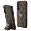 Etui GUESS Grip Stand 4G Triangle Strass do Samsung Galaxy S24 Brązowy Gwarancja 24 miesiące