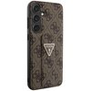 Etui GUESS Grip Stand 4G Triangle Strass do Samsung Galaxy S24 Brązowy Model telefonu Galaxy S24