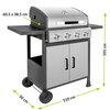 Grill gazowy BRENNER BR-G4N Liczba rusztów 1