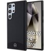 Etui MERCEDES Leather Textured Plain MagSafe do Samsung Galaxy S24 Ultra Czarny