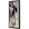 Etui MERCEDES Leather Textured Plain MagSafe do Samsung Galaxy S24 Ultra Czarny Seria telefonu Galaxy S