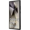 Etui MERCEDES Leather Debossed Line MagSafe do Samsung Galaxy S24 Ultra Czarny Dominujący kolor Czarny