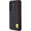 Etui FERRARI Carbon Printed Line do Samsung Galaxy S24+ Czarny Seria telefonu Galaxy S