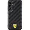 Etui FERRARI Carbon Stitched Bottom do Samsung Galaxy S24+ Czarny Seria telefonu Galaxy S