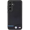 Etui BMW Leather Carbon do Samsung Galaxy S24+ Czarny Seria telefonu Galaxy S