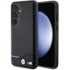 Etui BMW Leather Carbon do Samsung Galaxy S24 Czarny