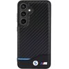 Etui BMW Leather Carbon do Samsung Galaxy S24 Czarny Seria telefonu Galaxy S
