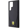 Etui FERRARI Hot Stamp V Lines MagSafe do Samsung Galaxy S24 Ultra Czarny Dominujący kolor Czarny