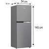 Lodówka BEKO RDNT231I40XBN No Frost 145cm Srebrna Kolor / wykończenie boków Srebrny