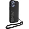 Etui BMW Signature Leather WordMark Cord do Apple iPhone 15 Pro Max Czarny Model telefonu iPhone 15 Pro Max