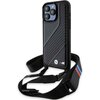 Etui BMW M Edition Carbon Stripe Strap do Apple iPhone 15 Pro Czarny Seria telefonu iPhone
