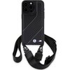Etui BMW M Edition Carbon Stripe Strap do Apple iPhone 15 Pro Max Czarny