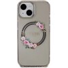 Etui GUESS IML Flowers Wreatch MagSafe do Apple iPhone 13/14/15 Czarny Model telefonu iPhone 14