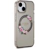 Etui GUESS IML Flowers Wreatch MagSafe do Apple iPhone 13/14/15 Czarny Model telefonu iPhone 15
