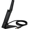 Karta sieciowa MSI AXE5400 USB-A, Zewnętrzna, 2.4 / 5 / 6 GHz Obsługiwane systemy operacyjne Windows 10