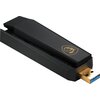 Karta sieciowa MSI AXE5400 USB-A, Zewnętrzna, 2.4 / 5 / 6 GHz Częstotliwość pracy [GHz] 6