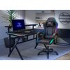 Biurko gamingowe COBRA CRF4010RGB Czarny Struktura blatu Carbon