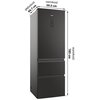 Lodówka HAIER HTW5618ENPT 3D No Frost 185cm Czarna Wymiary (WxSxG) [cm] 185 x 59.5 x 66.7