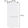 Lodówka CANDY CCG1L314EW 144cm Biała Czas utrzymania temperatury w przypadku braku zasilania [h] 7