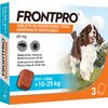 Tabletka przeciw pchłom i kleszczom FRONTPRO L (10 - 25 kg) Ochrona przez 12 tygodni Przeznaczenie Przeciwko kleszczom
