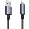 Kabel USB - Lightning USAMS SJ667USB01 2.4A 1.2 m Stalowy Długość [m] 1.2