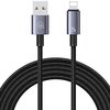 Kabel USB - Lightning USAMS SJ669USB01 2.4A 2 m Stalowy