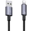 Kabel USB - Lightning USAMS SJ669USB01 2.4A 2 m Stalowy Rodzaj Kabel