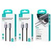 Kabel USB - Lightning USAMS SJ669USB01 2.4A 2 m Stalowy Długość [m] 2